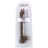 King Cock 14" Cock with Balls in Chocolate -  Sex Toys & Adult Toys | XtoySmart Canada